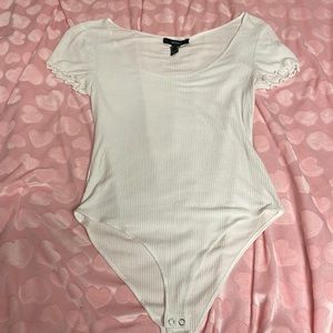 White Forever 21 Bodysuit